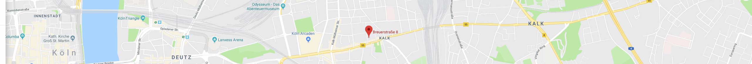 Yoga in Köln Streetmap